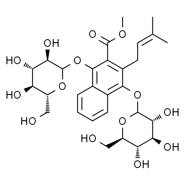 Methyl 1,4-bisglucosyloxy-3-prenyl-2-naphthoate