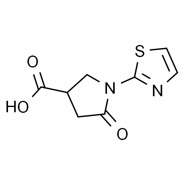 5-Oxo-1-(2-thiazolyl)-3-pyrrolidinecarboxylic acid