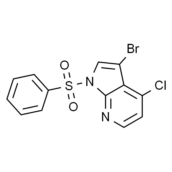 1H-Pyrrolo[2,3-b]pyridine, 3-bromo-4-chloro-1-(phenylsulfonyl)-