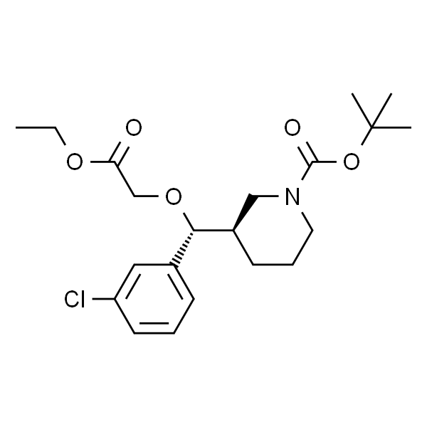 (R)-tert-butyl 3-((R)-(3-chlorophenyl)(2-ethoxy-2-oxoethoxy)Methyl)piperidine-1-carboxylate