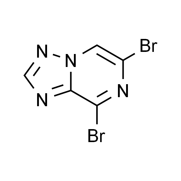 6，8-Dibromo[1，2，4]triazolo[1，5-a]pyrazine