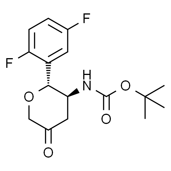 Carbamic acid, N-[(2R,3S)-2-(2,5-difluorophenyl)tetrahydro-5-oxo-2H-pyran-3-yl]-, 1,1-dimethylethyl ester