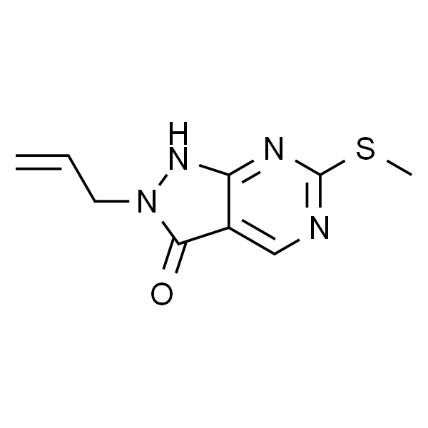 2-Allyl-6-(methylthio)-1H-pyrazolo[3,4-d]pyrimidin-3(2H)-one