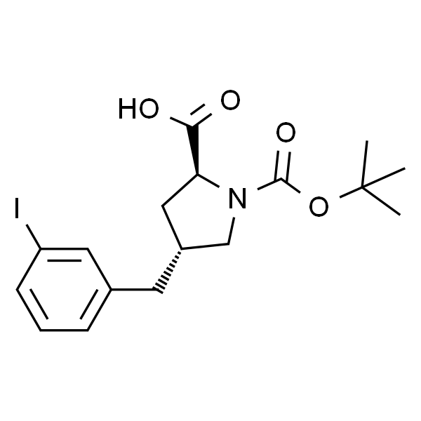 (2S，4R)-1-(tert-Butoxycarbonyl)-4-(3-iodobenzyl)pyrrolidine-2-carboxylic acid