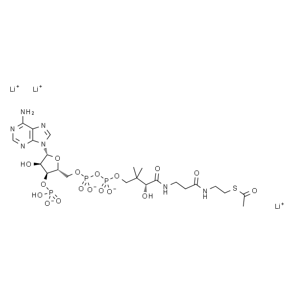 Acetyl coenzyme A trilithium salt