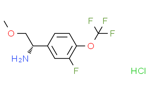 (S)-1-(3-Fluoro-4-(trifluoromethoxy)phenyl)-2-methoxyethan-1-amine hydrochloride