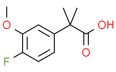 2-(4-fluoro-3-methoxyphenyl)-2-methylpropanoic acid