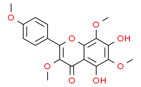 5,7-Dihydroxy-3,6,8-trimethoxy-2-(4-methoxyphenyl)-4H-1-benzopyran-4-one