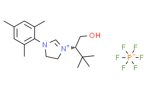 1-[(S)-1-(Hydroxymethyl)-2,2-dimethylpropyl]-3-(2,4,6-trimethylphenyl)-4,5-dihydro-1H-imidazolium Hexafluorophosphate