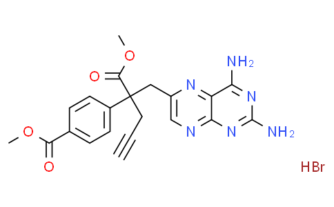 6-Pteridinepropanoic acid, 2,4-diamino-α-[4-(methoxycarbonyl)phenyl]-α-2-propyn-1-yl-, methyl ester, hydrobromide