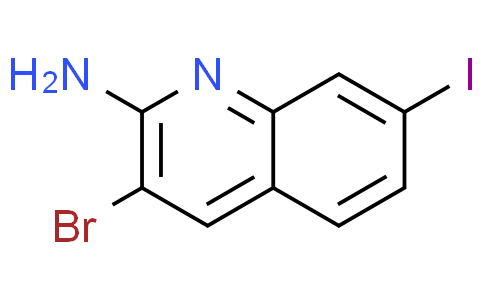 2-Quinolinamine, 3-bromo-7-iodo-