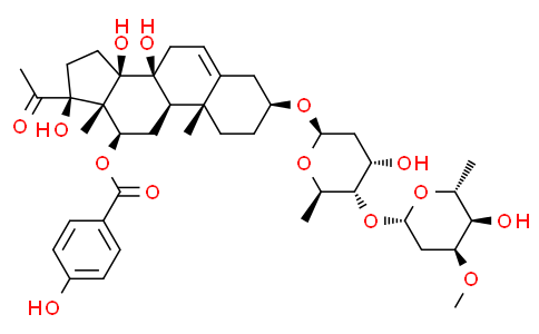 Qingyangshengenin 3-O-β-D-cymaropyranosyl-(1→4)-β-D-digitoxopyranoside