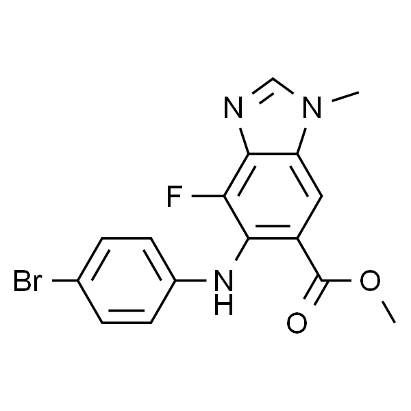 methyl 5-(4-bromophenylamino)-4-fluoro-1-methyl-1H-benzo[d]imidazole-6-carboxylate