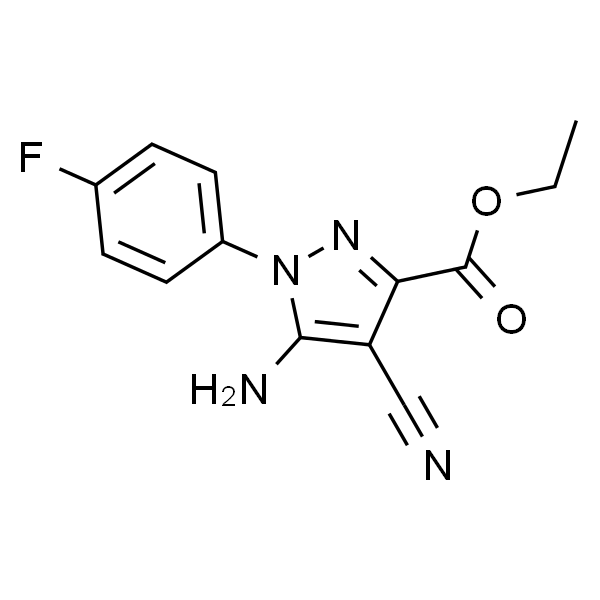 Ethyl 5-amino-4-cyano-1-(4-fluorophenyl)-1H-pyrazole-3-carboxylate