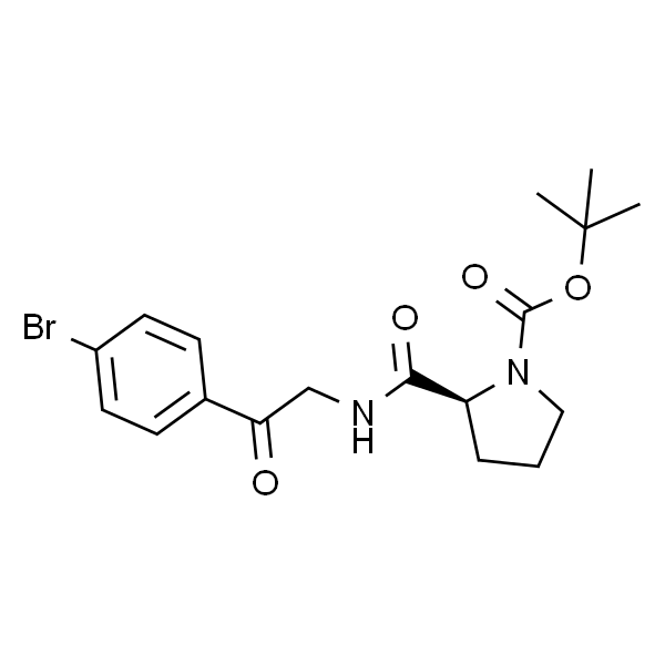 (S)-tert-Butyl 2-((2-(4-bromophenyl)-2-oxoethyl)carbamoyl)pyrrolidine-1-carboxylate