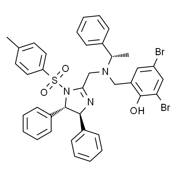 2,4-Dibromo-6-[[[[(4S,5S)-4,5-dihydro-4,5-diphenyl-1-tosyl-1H-imidazol-2-yl]methyl][(S)-1-phenylethyl]amino]methyl]phenol