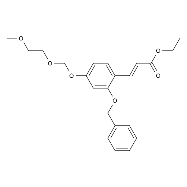 2-Propenoic acid, 3-[4-[(2-methoxyethoxy)methoxy]-2-(phenylmethoxy)phenyl]-, ethyl ester, (2E)-