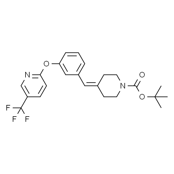 1-Piperidinecarboxylic acid, 4-[[3-[[5-(trifluoromethyl)-2-pyridinyl]oxy]phenyl]methylene]-, 1,1-dimethylethyl ester