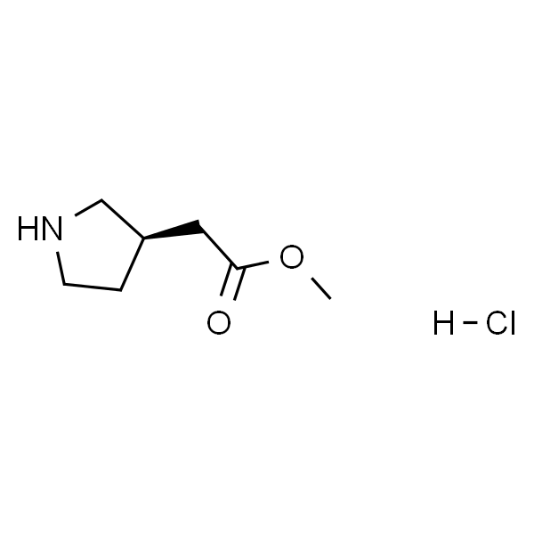 3-Pyrrolidineacetic acid, Methyl ester, hydrochloride, (3R)-