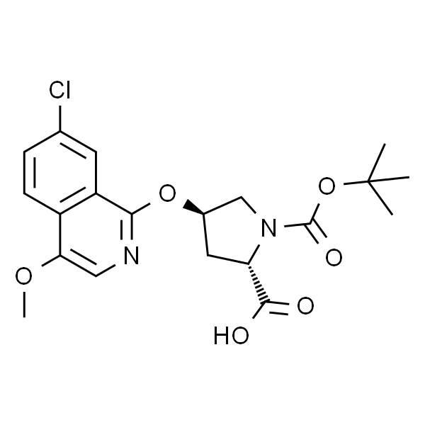 1,2-Pyrrolidinedicarboxylic acid, 4-[(7-chloro-4-methoxy-1-isoquinolinyl)oxy]-, 1-(1,1-dimethylethyl) ester, (2S,4R)-