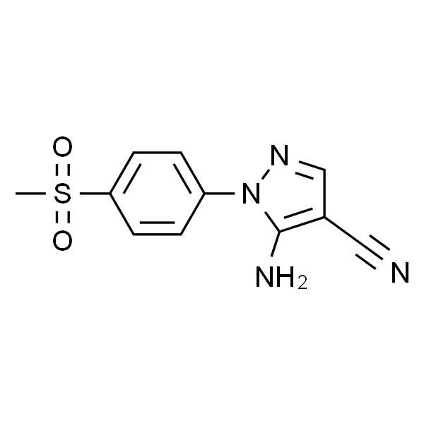 5-Amino-1-(4-(methylsulfonyl)phenyl)-1H-pyrazole-4-carbonitrile