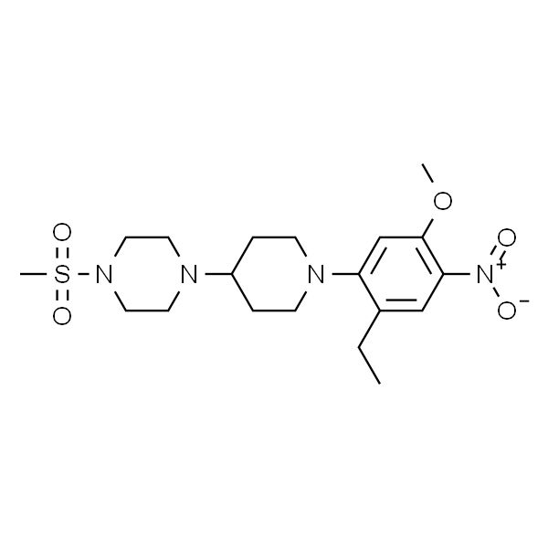 1-(1-(2-ethyl-5-methoxy-4-nitrophenyl)piperidin-4-yl)-4-(methylsulfonyl)piperazine