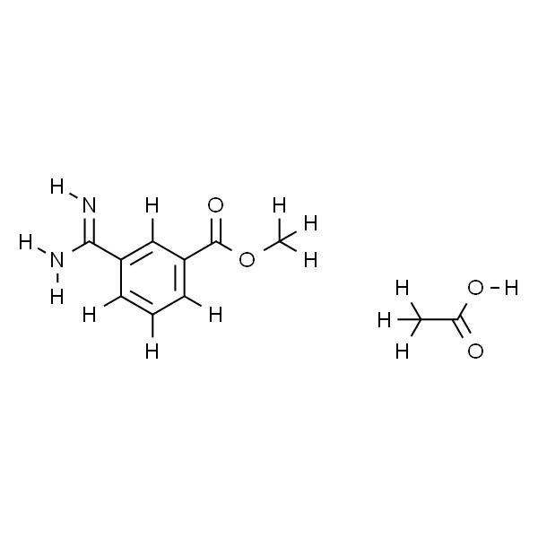 Benzoic acid, 3-(aminoiminomethyl)- (methyl ester, acetate)(1:1)