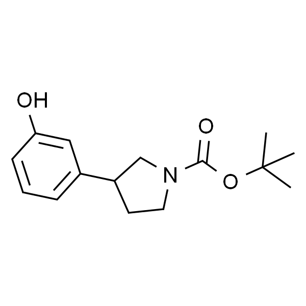 3-(3-hydroxyphenyl)-1-Pyrrolidinecarboxylic acid 1,1-diMethylethyl ester