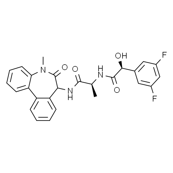 Benzeneacetamide, N-[(1S)-2-[(6,7-dihydro-5-methyl-6-oxo-5H-dibenz[b,d]azepin-7-yl)amino]-1-methyl-2-oxoethyl]-3,5-difluoro-α-hydroxy-,(αS)-