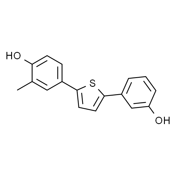 4-(5-(3-Hydroxyphenyl)thiophen-2-yl)-2-methylphenol