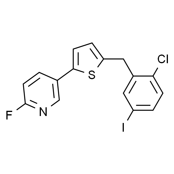 5-[5-[(2-Chloro-5-iodophenyl)methyl]-2-thienyl]-2-fluoropyridine