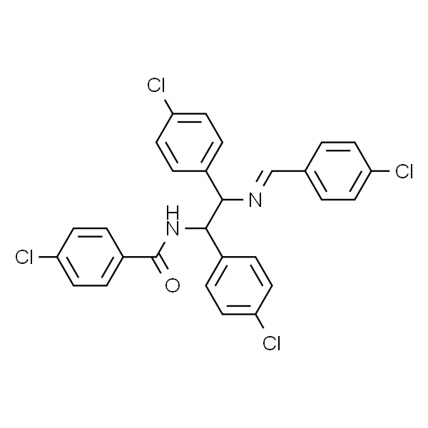 Benzamide, N-[1,2-bis(4-chlorophenyl)-2-[[(4-chlorophenyl)methylene]amino]ethyl]-4-chloro-