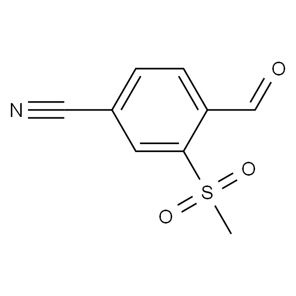 Benzonitrile, 4-formyl-3-(methylsulfonyl)-