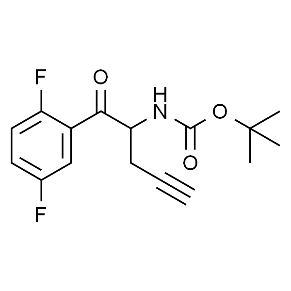 tert-Butyl [1-(2,5-difluorophenyl)-1-oxo-4-pentyn-2-yl]carbamate