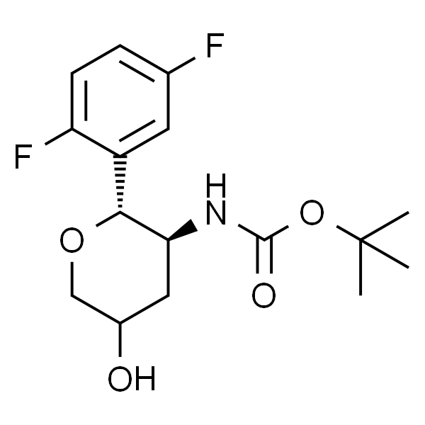 D-glycero-Pentitol, 1,5-anhydro-3,4-dideoxy-5-C-(2,5-difluorophenyl)-4-[[(1,1-dimethylethoxy)carbonyl]amino]-, (2ξ,5R)-