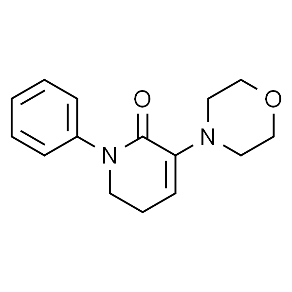2(1H)-Pyridinone, 5,6-dihydro-3-(4-morpholinyl)-1-phenyl-