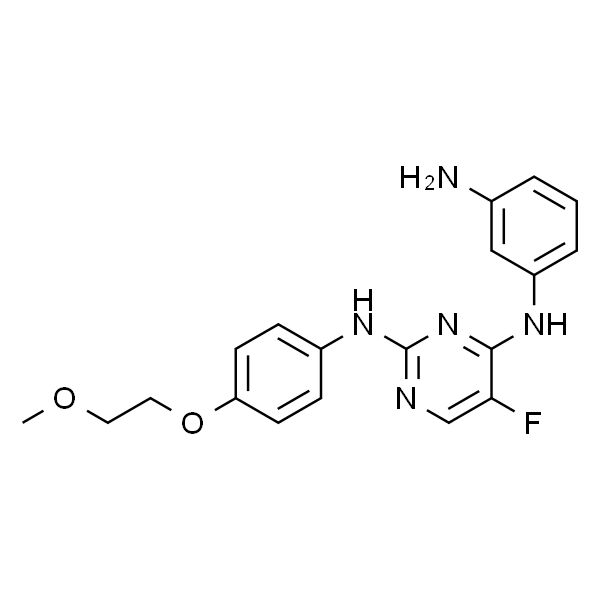 N4-(3-Aminophenyl)-5-fluoro-N2-(4-(2-methoxyethoxy)phenyl)pyrimidine-2,4-diamine
