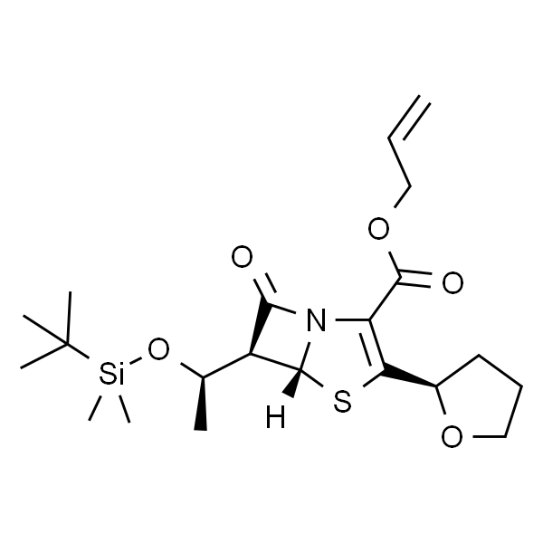 (5R,6S)-Allyl 6-((R)-1-((tert-butyldimethylsilyl)oxy)ethyl)-7-oxo-3-((R)-tetrahydrofuran-2-yl)-4-thia-1-azabicyclo[3.2.0]hept-2-ene-2-carboxylate