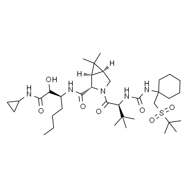 (1R,2S,5S)-3-((S)-2-(3-(1-(tert-butylsulfonylmethyl)cyclohexyl)ureido)-3,3-dimethylbutanoyl)-N-((3S)-1-(cyclopropylamino)-2-hydroxy-1-oxoheptan-3-yl)-6,6-dimethyl-3-azabicyclo[3.1.0]hexane-2-carboxami