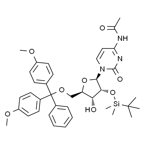 N-acetyl-5'-O-[bis(4-methoxyphenyl)phenylmethyl]-2'-O-[(1,1-dimethylethyl)dimethylsilyl]-Cytidine