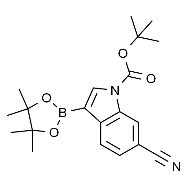 tert-Butyl 6-cyano-3-(4,4,5,5-tetramethyl-1,3,2-dioxaborolan-2-yl)-1H-indole-1-carboxylate