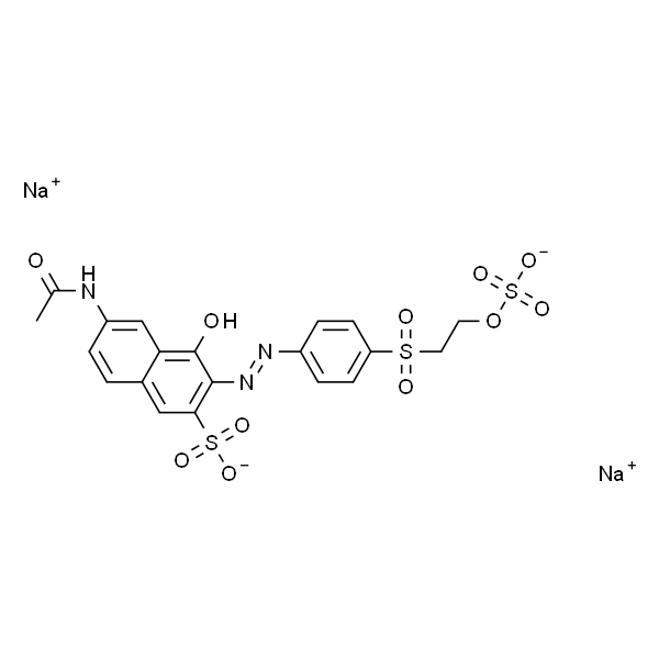 2-Naphthalenesulfonicacid,6-(acetylamino)-4-hydroxy-3-[2-[3-[[2-(sulfooxy)ethyl]sulfonyl]phenyl]diazenyl]-,sodium salt (1:2)