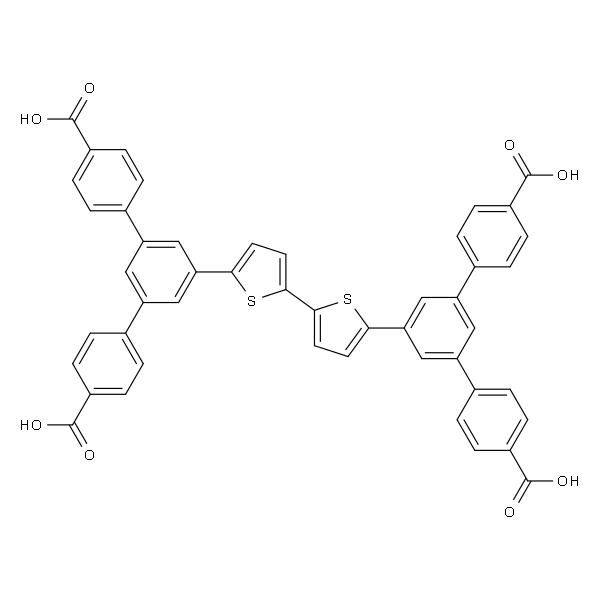 1,1':3',1''-Terphenyl]-4,4''-dicarboxylic acid, 5',5''''-[2,2'-bithiophene]-5,5'-diylbis-