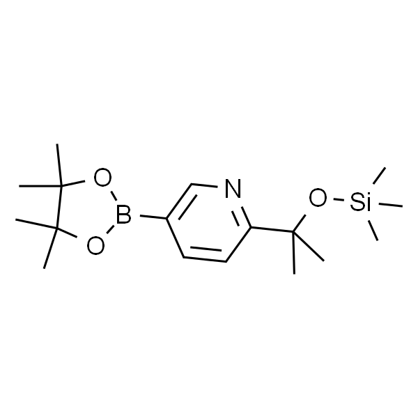 5-(4,4,5,5-Tetramethyl-1,3,2-dioxaborolan-2-yl)-2-(2-((trimethylsilyl)oxy)propan-2-yl)pyridine