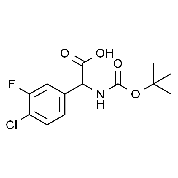 2-((tert-Butoxycarbonyl)amino)-2-(4-chloro-3-fluorophenyl)acetic acid