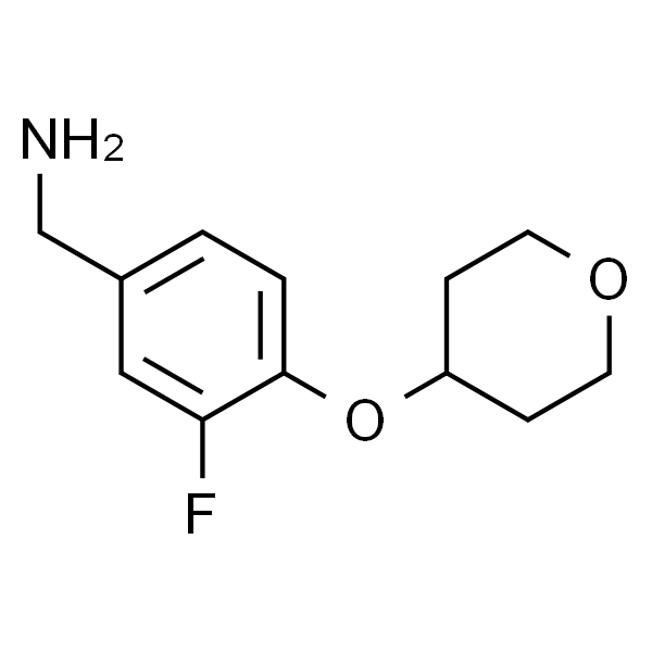 (3-Fluoro-4-((tetrahydro-2H-pyran-4-yl)oxy)phenyl)methanamine