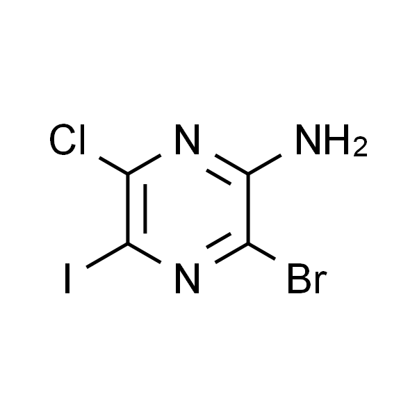 3-Bromo-6-chloro-5-iodopyrazin-2-amine