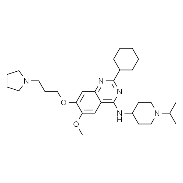 2-Cyclohexyl-6-methoxy-N-[1-(1-methylethyl)-4-piperidinyl]-7-[3-(1-pyrrolidinyl)propoxy]-4-quinazoli