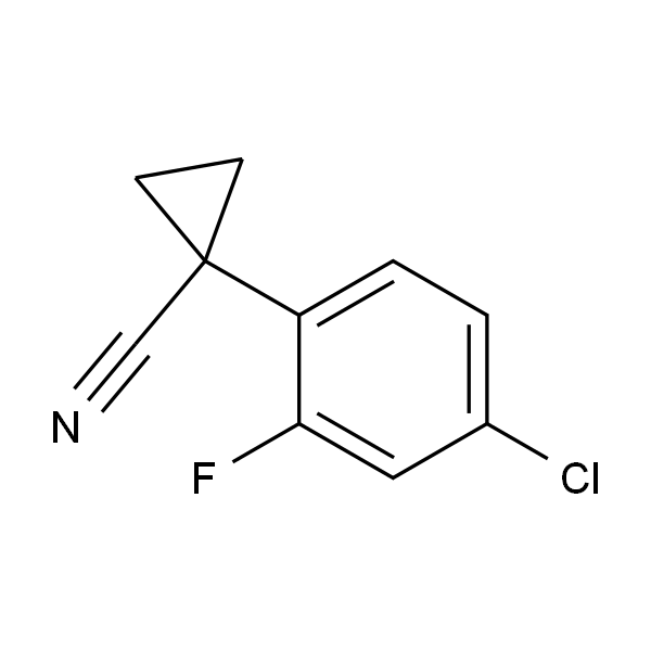 1-(4-chloro-2-fluorophenyl)cyclopropane-1-carbonitrile