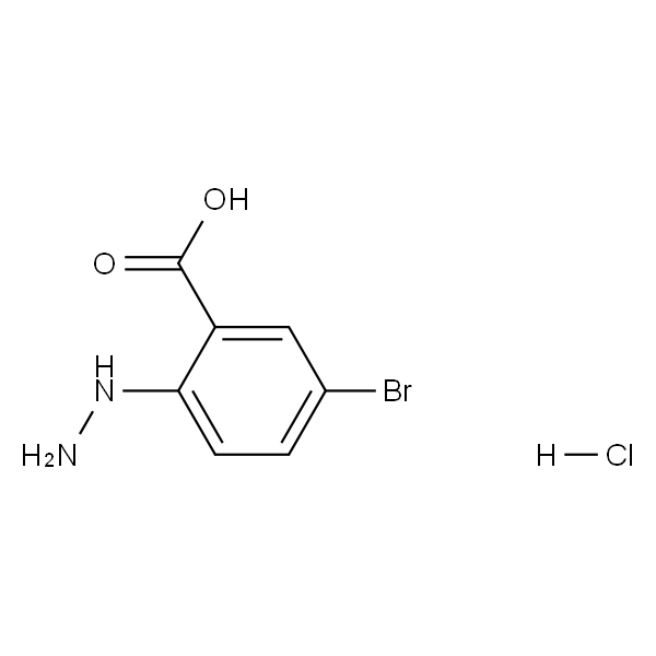 5-Bromo-2-hydrazinylbenzoic acid hydrochloride